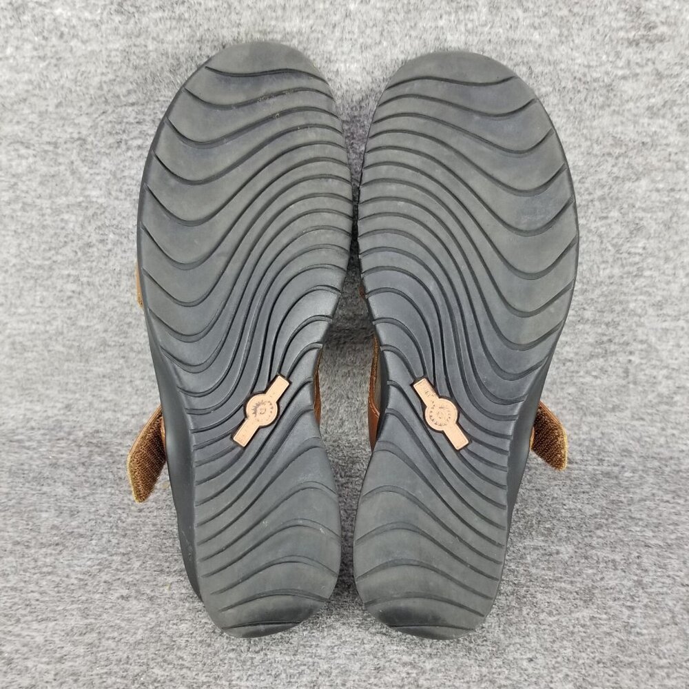 ✅Earth Shoes Juniper Brown Leather Slingback Sandals Womens 11 Wedge Heeled Shoe - Picture 3 of 10